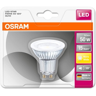 Osram Star 350lm meleg-fehér GU10 spotlight LED fényforrás