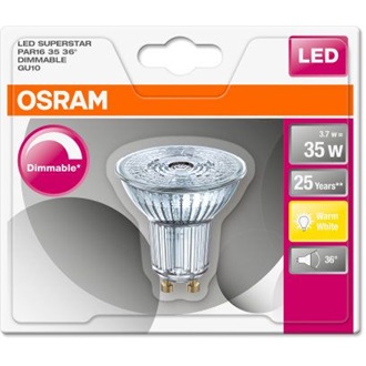 Osram Superstar 230lm meleg-fehér GU10 spotlight LED fényforrás