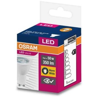 Osram Value 350lm meleg-fehér GU10 spotlight LED fényforrás