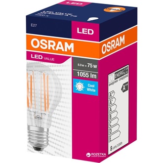 Osram Value 1055lm természetes-fehér E27 körte LED fényforrás