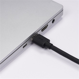 Obsbot USB-C -> USB-A 3.0 M/M adatkábel 5m fekete
