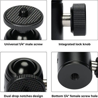Obsbot Tripod Mini kamera gömbfej fekete