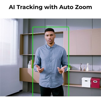 Obsbot Tiny 2 webkamera fekete AI-Powered PTZ