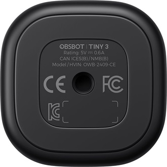 Obsbot Tiny 3 webkamera fekete-szürke