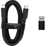 Obsbot USB-C 3.0 -> USB-C 3.0 M/M adatkábel 1.5m fekete +USB-A adapter