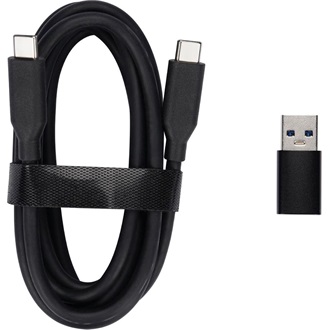 Obsbot USB-C 3.0 -> USB-C 3.0 M/M adatkábel 1.5m fekete +USB-A adapter