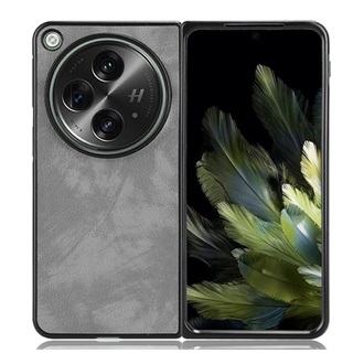 OnePlus Open GIGAPACK Műanyag telefonvédő bőr hatású bevonat VILÁGOSSZÜRKE