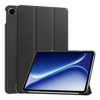 OnePlus Pad Go 2 5G / Pad Go 2 WiFi GIGAPACK Tok álló, bőr hatású aktív FLIP, asztali tartó, FEKETE