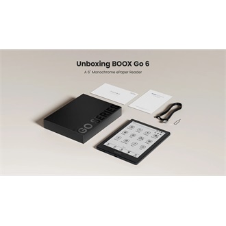 Onyx BOOX Go 6 6" E-Ink Carta 1300 e-book olvasó fekete (Android 11)