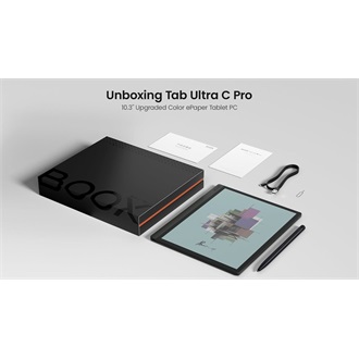 Onyx BOOX Tab Ultra C Pro 10.3" E-Ink Kaleido 3 Carta 1200 e-book olvasó fekete (Android 12; webcam: 16MP)