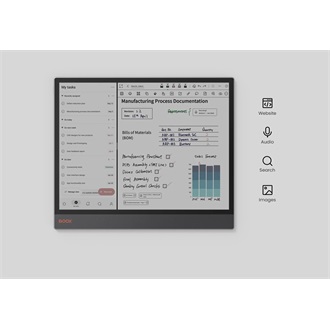 Onyx BOOX Tab X C 13.3" E-Ink Kaleido 3 e-book olvasó szürke (Android 13)