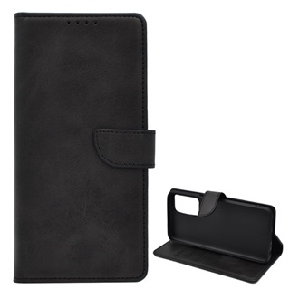 Oppo A16s Gigapack Tok álló, bőr hatású FLIP, prémium, FEKETE
