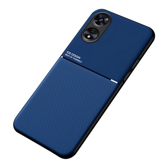 Oppo A17 Gigapack Szilikon telefonvédő ütésállóság, csíkos, SÖTÉTKÉK