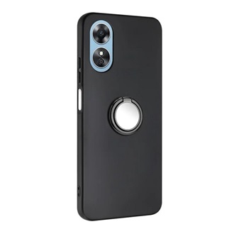 Oppo A58 4G Gigapack Szilikon telefonvédő tartógyűrű, kameravédő, FEKETE
