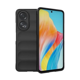 Oppo A58 4G Gigapack Szilikon telefonvédő ütésállóság, 3D, FEKETE