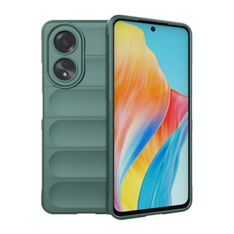 Oppo A58 4G Gigapack Szilikon telefonvédő ütésállóság, 3D, SÖTÉTZÖLD