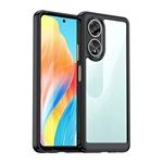 Oppo A58 4G Gigapack Szilikon telefonvédő ütésállóság, átlátszó hátlap, FEKETE