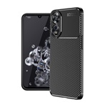 Oppo A78 5G Gigapack szilikon telefonvédő ütésállóság, karbon minta, FEKETE