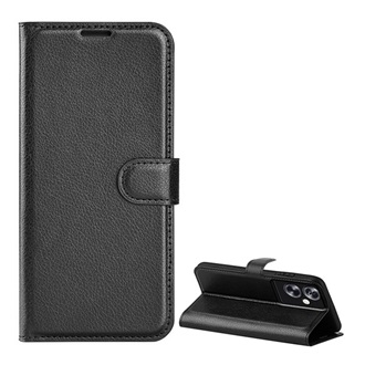 Oppo A79 5G Gigapack Tok álló, bőr hatású FLIP, prémium, FEKETE