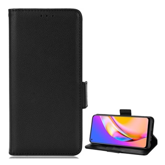 Oppo A94 5G GIGAPACK tok álló, bőr hatású FLIP, prémium, FEKETE