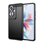 Oppo Reno11 F 5G Gigapack Szilikon telefonvédő ütésállóság, karbon minta, FEKETE