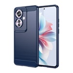 Oppo Reno11 F 5G Gigapack Szilikon telefonvédő ütésállóság, karbon minta, SÖTÉTKÉK