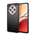 Oppo Reno 12 FS 5G GIGAPACK Szilikon telefonvédő ütésállóság, karbon minta, FEKETE