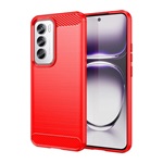Oppo Reno 12 Pro 5G Gigapack Szilikon telefonvédő ütésállóság, karbon minta, PIROS