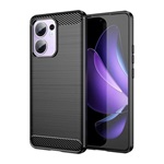 Oppo Reno 13 FS GIGAPACK Szilikon telefonvédő ütésállóság, karbon minta, FEKETE