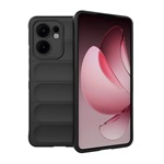 Oppo Reno 13 F 5G GIGAPACK Szilikon telefonvédő ütésállóság, 3D, FEKETE