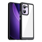 Oppo Reno 13 F 5G GIGAPACK Szilikon telefonvédő ütésállóság, átlátszó hátlap, FEKETE