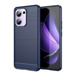 Oppo Reno 13 F 5G GIGAPACK Szilikon telefonvédő ütésállóság, karbon minta, SÖTÉTKÉK