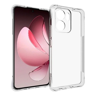 Oppo Reno 13 F 5G GIGAPACK Szilikon telefonvédő ütésállóság, légpárnás sarok, ÁTLÁTSZÓ