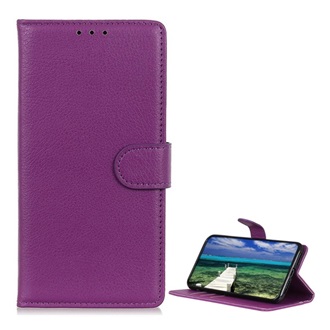 Oppo Reno 13 F 5G GIGAPACK Tok álló, bőr hatású FLIP, prémium, LILA
