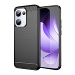 Oppo Reno 13 GIGAPACK Szilikon telefonvédő ütésállóság, karbon minta, FEKETE
