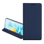 Oppo Reno 13 Pro DUX DUCIS SKIN PRO tok álló, bőr hatású FLIP, asztali tartó, SÖTÉTKÉK