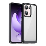 Oppo Reno 13 Pro GIGAPACK Szilikon telefonvédő ütésállóság, átlátszó hátlap, FEKETE