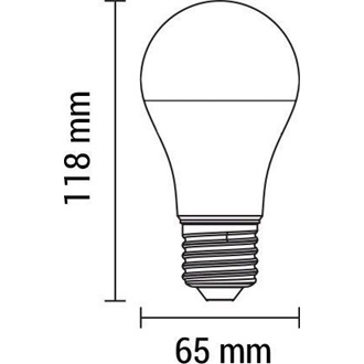 Optonica 1357 1380lm hideg-fehér E27 A60 gömb LED fényforrás