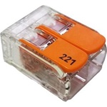 Optonica WAGO 221-412 Vezeték Összekötő 2-csatlakozós 0,08 2,5mm2+4mm2 32A 400V kábelcsatlakozó 1db