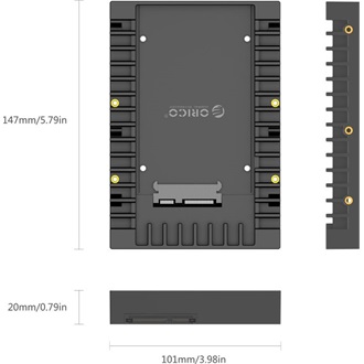 Orico 2.5" SATA3 beépítő keret fekete