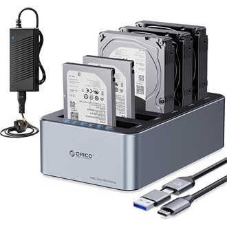 Orico 6656C3-C 2.5/3.5" SATA3 USB-C dokkoló szürke