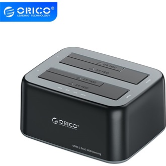 Orico 6829C3-C-EU-BK 2.5/3.5" SATA3 USB-A 3.2 Gen2×1 USB-C 3.2 Gen2×1 dokkoló fekete