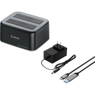 Orico 6829C3-C-EU-BK 2.5/3.5" SATA3 USB-A 3.2 Gen2×1 USB-C 3.2 Gen2×1 dokkoló fekete