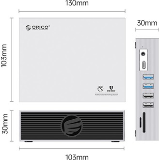 Orico CDH-15H 15-in-1 15-port 100W USB-C dokkoló szürke