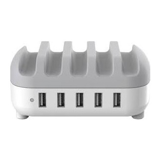 Orico DUK-5P-EU-WH 40W univerzális hálózati töltő adapter fehér