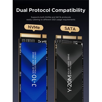 Orico IT18C3-GY M.2 2280 PCIe NVMe USB-A 3.2 Gen2×1 USB-C 3.2 Gen2×1 dokkoló szürke