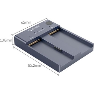 Orico M2P2-C3-C-EU-GY M.2 2280 PCIe NVMe USB-A 3.2 Gen2×1 USB-C 3.2 Gen2×1 dokkoló szürke