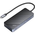 Orico OM28PR-G2-BK 8-port M.2 NVMe 100W USB-C dokkoló szürke