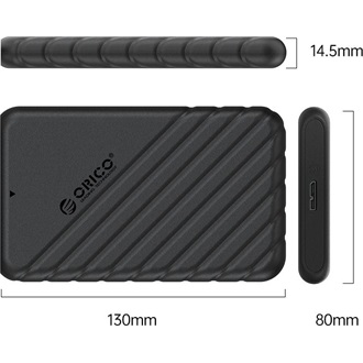 Orico ORICO-25PW1-U3 2.5" SATA3 USB3.0 külső ház fekete
