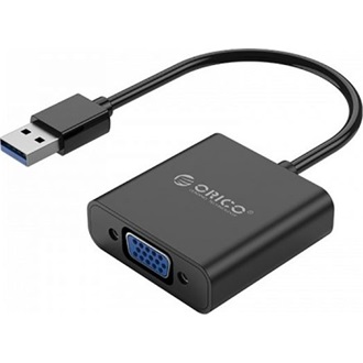 Orico USB-A 3.0 -> VGA M/F adapter fekete